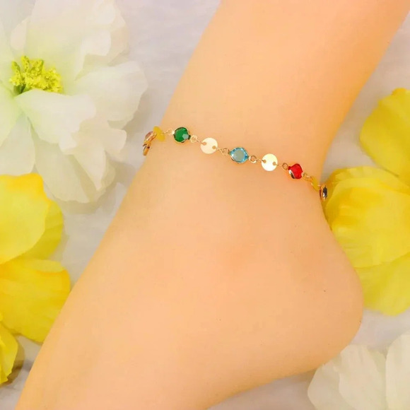 Minimalist Anklet, Sleek & Modern Design, Women’s Fashion, YC110458-A - Picture 9 of 10